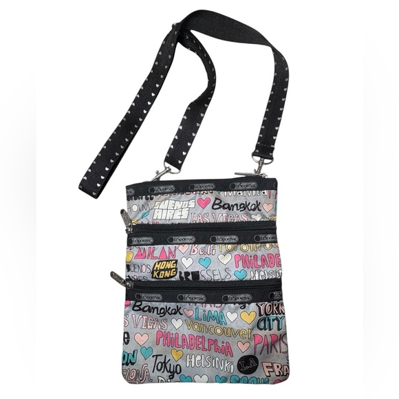 LeSportsac Travel Cities Multicolor Crossbody Bag - Picture 1 of 9